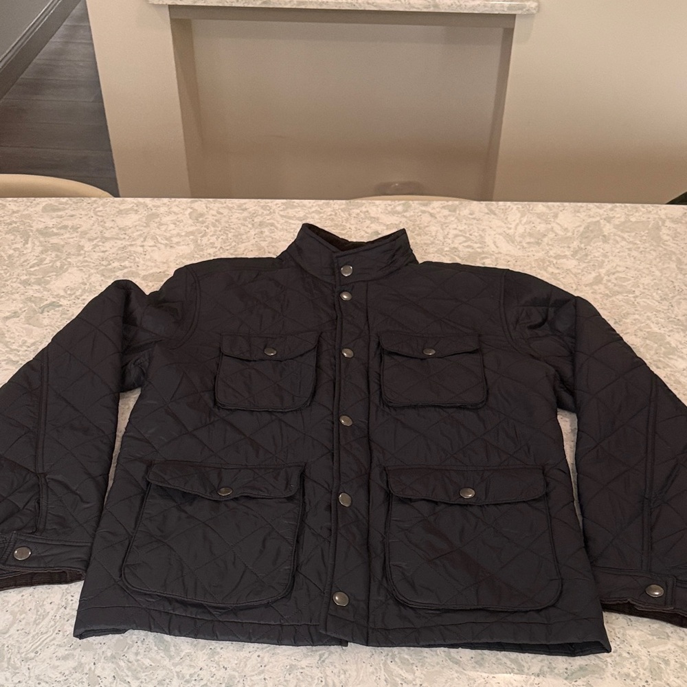 Men's Black Quilted Jacket